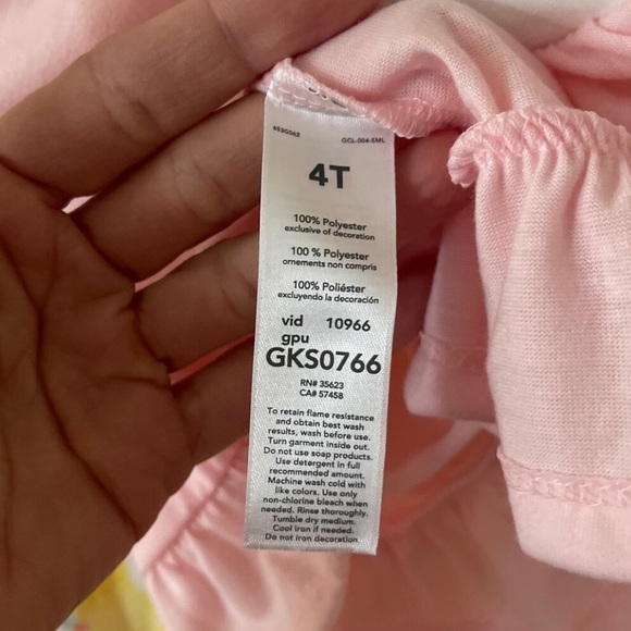 (NWT) Carter's Toddler Girl’s 3PC Sleepwear Set, 4T - Picture 6 of 8